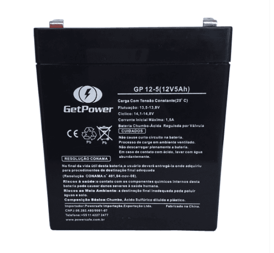 Bateria Selada GetPower GP12-5 12V 5Ah VRLA AGM