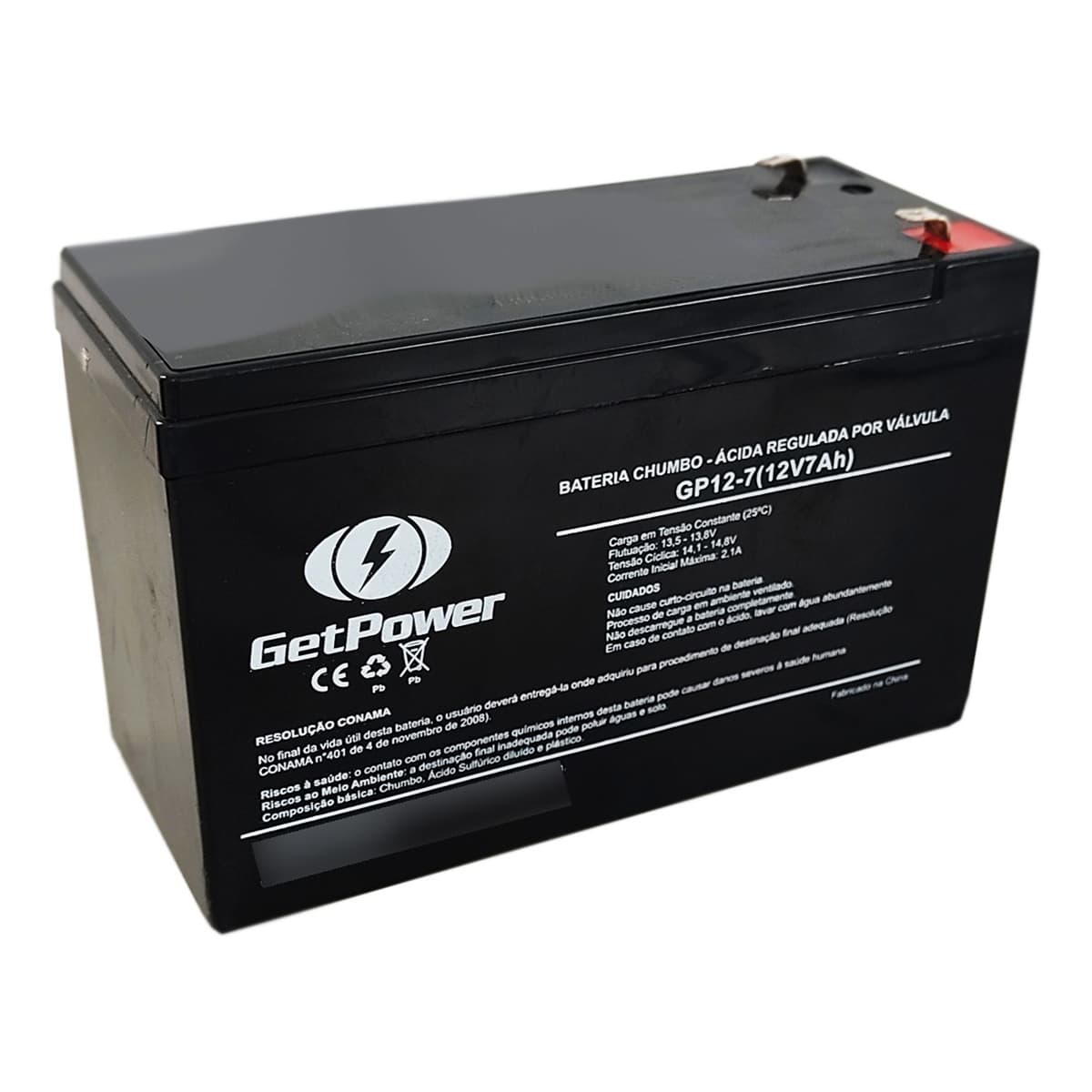 Bateria Selada MHB 12V 7,2Ah VRLA AGM (MS7.2-12)