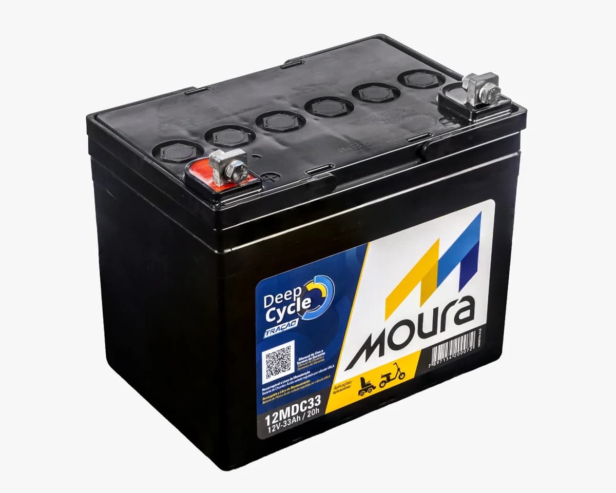 Bateria Moura Deep Cycle 12MDC33 12V 33Ah Ciclo Profundo